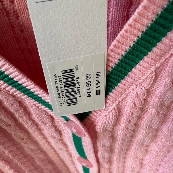 Janie and Jack Pink Cable Knit Sweater - Picture 3 of 4